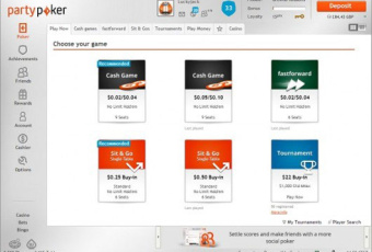 partypoker_2.0_lobby Ein Klick zum Spielen Partypoker