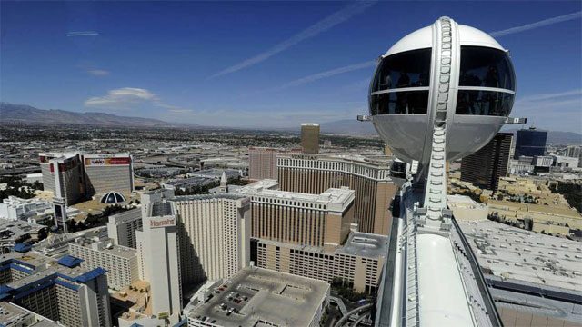 Mit 167 Metern überragt der Las Vegas High Roller den Singapur Flyer um 2 Meter